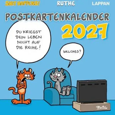Produktbild von Shit happens! Postkartenkalender 2027