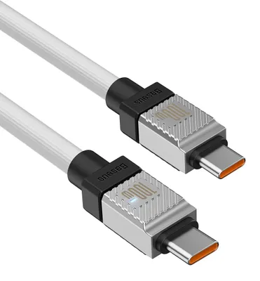 Produktbild von Baseus USB-C-auf-USB-C-Kabel 100 W, 2 m - Weiß