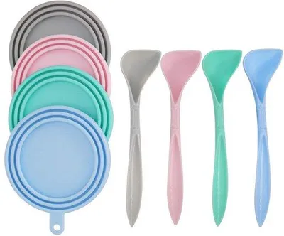 Productafbeelding van Ibenzoa® 3-delige set siliconen deksels met kattenpootendesign voor diervoer – geschikt voor blikjes van 85g/155g/340g (diameter 6,35/7,3/8,38 cm), geschikt voor contact met voedsel