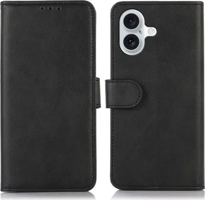 Produktbild von Mobigear Wallet iPhone 17 Hülle Klapphülle Geldbörse - Schwarz