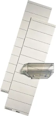 Produktbild von Blanko-Schildchen 60x21mm weiß VE=30x100 Stück