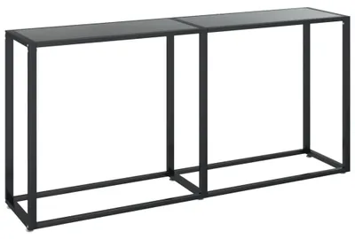 Produktbild von vidaXL Konsolentisch Schwarz 160x35x75,5 cm Hartglas