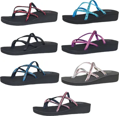 Produktbild von Teva Mandalyn Wedge Ola Zehentrenner Kinder verschiedene Farben, Farbe:schwarz, Größe:EUR 30