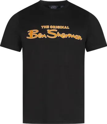 Produktbild von S|BEN SHERMAN Flocked Logo Herren T-Shirt 0076268N-BLACK