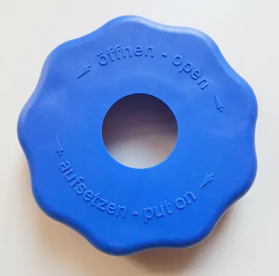 Produktbild von Easy-DrehFix Aufschraubhilfe Flaschenöffner, Öffnungshilfe für Kinder und Senioren (Blau)
