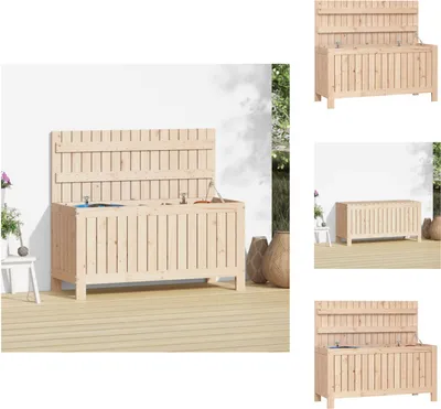 Produktbild von vidaXL Gartentruhe 108x42,5x54 cm Massivholz Kiefer -  Gartenboxen