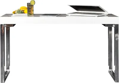 Produktbild von Laptop-Bürotisch WHITE DESK 120x40cm weiß