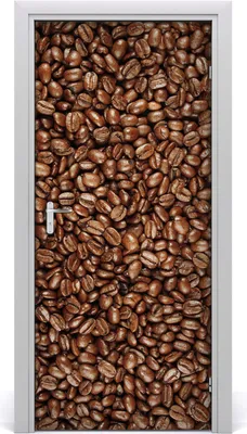 Produktbild von Tulup Türaufkleber 95x205 cm Dekorative Aufkleber Selbstklebend Wasserdichte Tapete Abnehmbar Schlafzimmer Wohnzimmer Wohnkultur - Kaffeebohnen