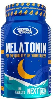 Produktbild von Real Pharm Melatonin 180tab Stress-Antioxidans
