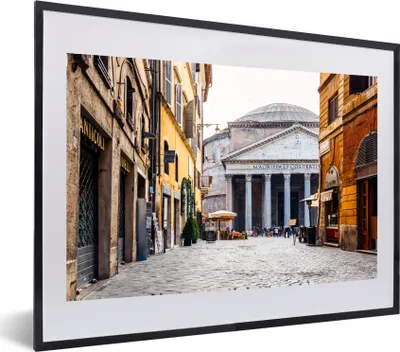 Produktbild von MuchoWow® MuchoWow® Gerahmtes Poster Italien - Rom - Bauwerke 60x40 cm - Poster mit zchwarzem Bilderrahmen - Schlafzimmer - Plakat in Rahmen - Drucken