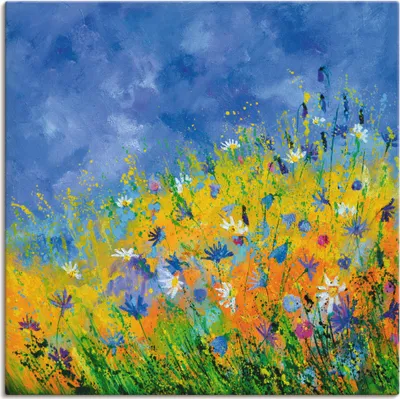 Produktbild von ARTland Leinwandbild Wildblumen Größe: 30x30 cm