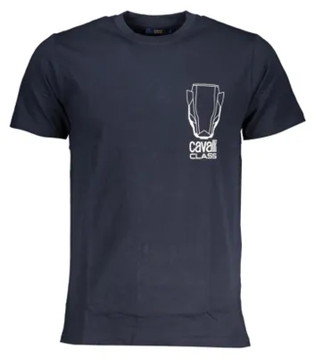 Produktbild von Herren T-Shirt Blau mit Rundhals und Druck - Kurzarm & Stylisch