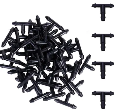 Tropfbewässerung T-Stücke 100er Set 3/5 mm schwarz