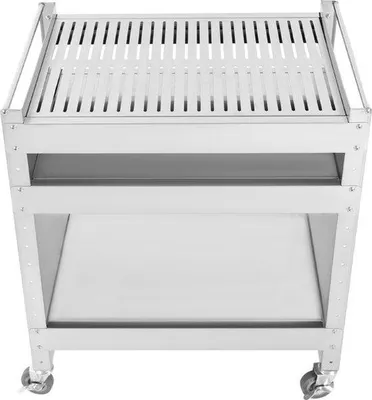 Image de Grillkar – Chariot de barbecue en acier inoxydable – Pour l'extérieur – Idéal pour les pique-niques