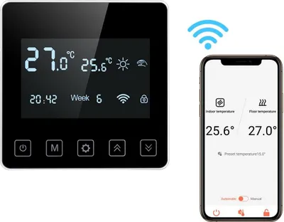 Produktbild von SWAREY WIFI Raumthermostat Programmierbar Thermostat FußBodenheizung mit App-Steuerung / Energie sparen