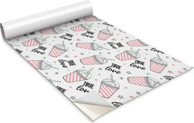 Zdjęcie produktu dla Folia samoprzylepna - Okleina meblowa - Dekoracyjna - Do mebli - Tapeta - Naklejka - Folia - Koktajl z kreskówek - 100 x 50 cm