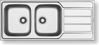 Immagine prodotto di Lavello in acciaio inox Pyramis ATHENA 116x50 2B