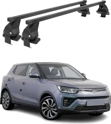 Zdjęcie produktu dla Bagażnik dachowy Menabo do Ssangyong Tivoli 2015-2023 stalowy czarny 2szt