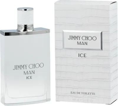 Produktbild von Jimmy Choo Man Ice, Männer, 100 ml, Nicht nachfüllbare Flasche, Bergamotte, Zedernholz, Mandarine, Apfel, Zedernholz, Patschuli, Vetiver, Ambrox, Laubmoose, Moschus