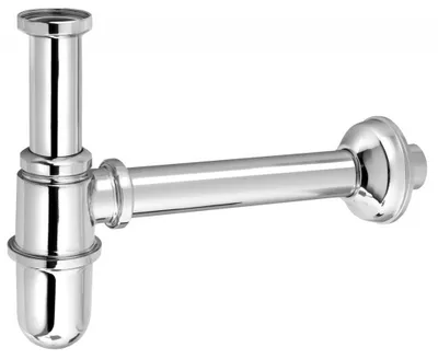 Produktbild von RETRO Waschtisch-Siphon 5/4", Abfluss 32mm, Chrom