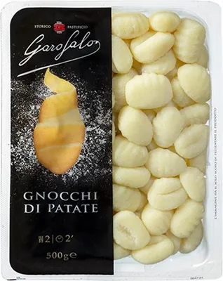 A package of potato gnocchi.