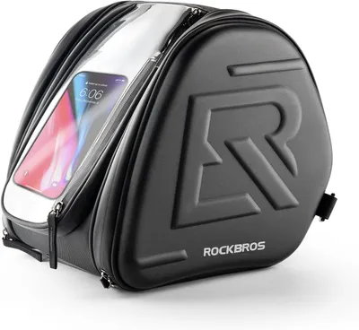 Immagine prodotto di ROCKBROS Borsa anteriore per moto 14L con borsa da serbatoio in EVA Borsa da serbatoio Borsa per cellulare per Yamaha XMAX300, NMAX155, Honda PCX160
