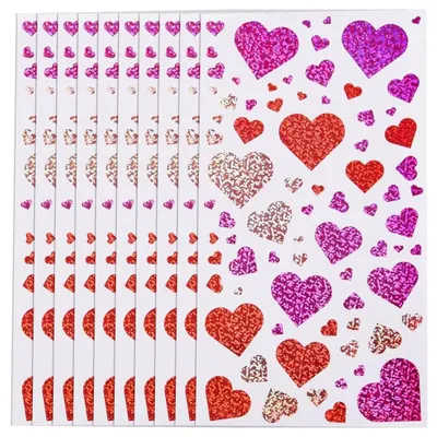Productafbeelding van Zelfklevende Glitters Hart Stickers 760 Stuks voor Decoratie