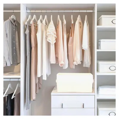 Produktbild von Kleiderorganizer mit Trennbeuteln Faltbare Aufbewahrungsbox für verschiedene Kleidungsschichten Praktische Lösung für Schrank und Kommode