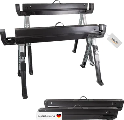 Produktbild von Arbeitsbock 2er Set höhenverstellbar, Klappbock bis 590 kg Tragkraft