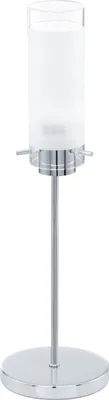 Produktbild von Aggius LED Tischleuchte Ø 12cm Weiß, Klar, Chrom