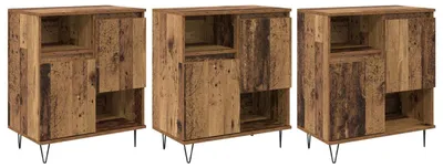 Productafbeelding van Dressoir 3 pcs Oudhout 60 x 35 x 70 cm
