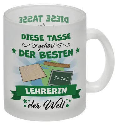 Produktbild von Beste Lehrerin der Welt Glas Tasse