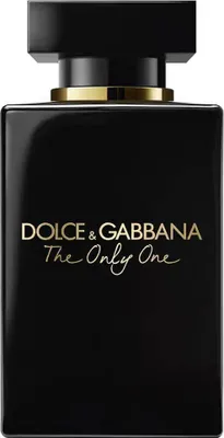 A black perfume bottle with gold lettering.