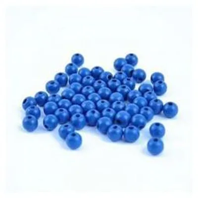Immagine prodotto di Meyco 165 perline di legno 4 mm blu navy resistenti al sudore e alla saliva