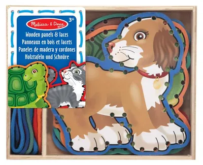 Productafbeelding van Melissa & Doug rijgplaten dieren