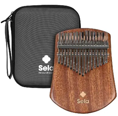 Produktbild von Sela Kalimba 17 Tasten aus massivem Sapeleholz mit klarem und warmem Ton