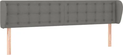 Produktbild von vidaXL Kopfteil mit Ohren Dunkelgrau 163x23x78/88 cm Stoff