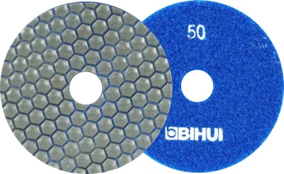 Produktbild von Bihui Diamant-Klettscheibe Zum Trockenpolieren 100 Mm Gr 50 - Dpp405