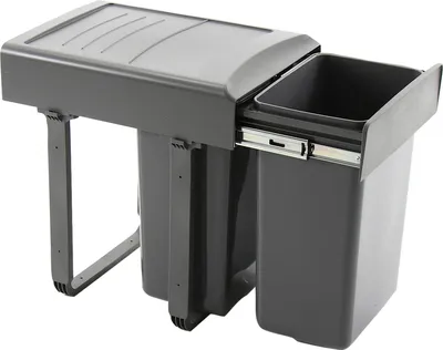 Produktbild von EKOTECH Mega 40 Einbau-Abfallsammler für Drehtüren – 2 x 20 Liter