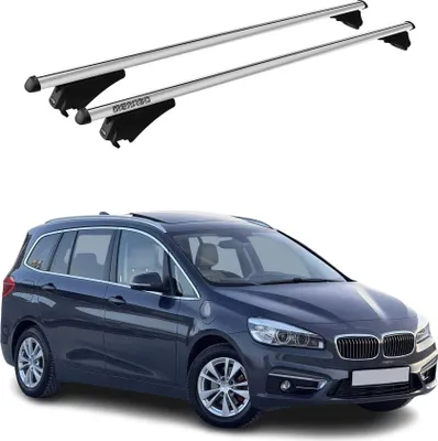 Image de Tiger Barres de toit transversales pour BMW Serie 2 F46 Tourer 2015-2018 Gris