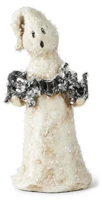 Produktbild von Glitzer Geist Figur mit ";Spooky"; Schriftzug 20cm