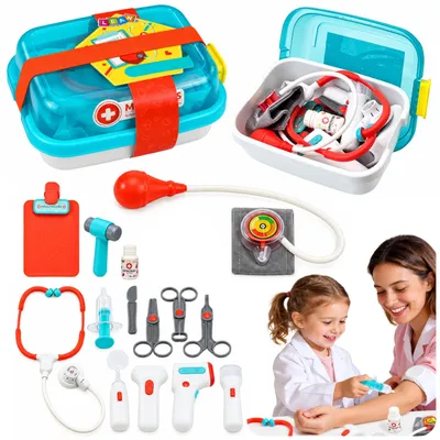 Immagine prodotto di Set Medico Valigia Accessori Luci Suoni Little Doctor's 15 Pz.