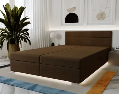 Obrázok produktu pre Čalúnená posteľ 140x200 ROSIE 9 - tmavo hnedá