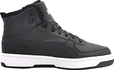 Imagen del producto de Zapatillas Puma Rebound Joy Fur JR para niños, zapatillas deportivas de cordones, color negro, ideales para uso diario