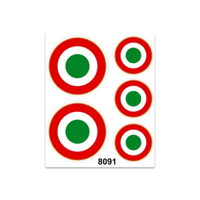 Produktbild von Sticker Coccarde Italien 14 x 16 cm