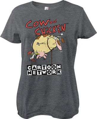 Produktbild von Cow and Chicken Balloon Girly Tee - X-Large - DarkHeather
