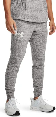 Productafbeelding van Under Armour Rival Terry Trainingsbroek, grijs, maat 2XL / regular, voor heren, kleur grijs, maat 2XL