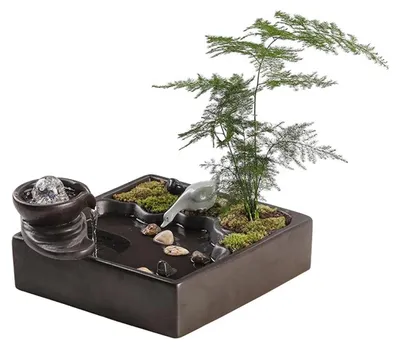 Productafbeelding van Keramische Tafel Fontein voor Binnen met Relaxatie Effect
