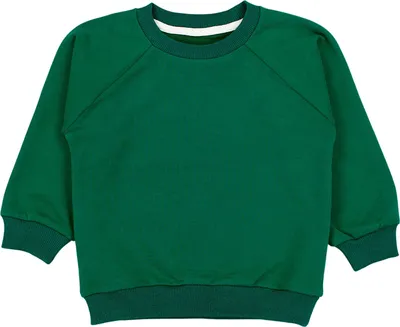 Produktbild von TupTam Mädchen Jungen Uni Sweatshirt Bio- Baumwolle , Farbe: Tannengrün Uni, Größe: 152