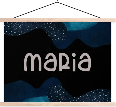 Produktbild von MuchoWow® Textilposter Maria - Pastell - Mädchen 40x30 cm mit holzfarbenen Rahmen - Bilder